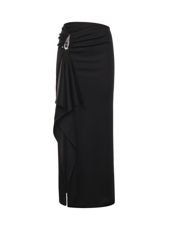 25FW 크리스토퍼에스버 롱 스커트 25044334 BLACK Black