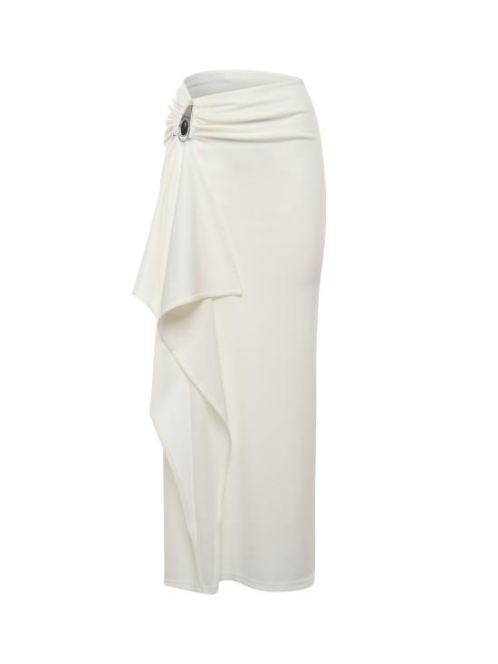 25FW 크리스토퍼에스버 롱 스커트 25044334 WHITE White