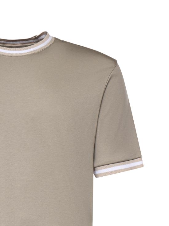 26SS 일레븐티 반팔 티셔츠 M75TSHM13TES0M291 070301 Taupe white - ELEVENTY