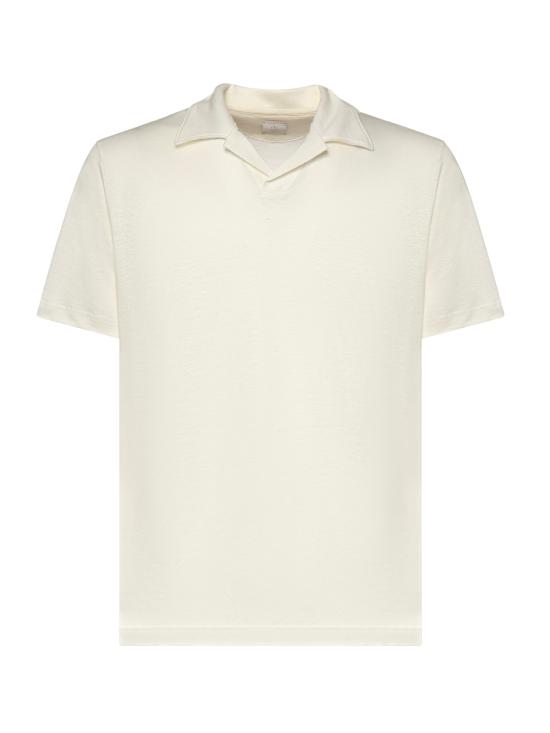 26SS 일레븐티 폴로 티셔츠 M75POLM02TES0M121 01 White