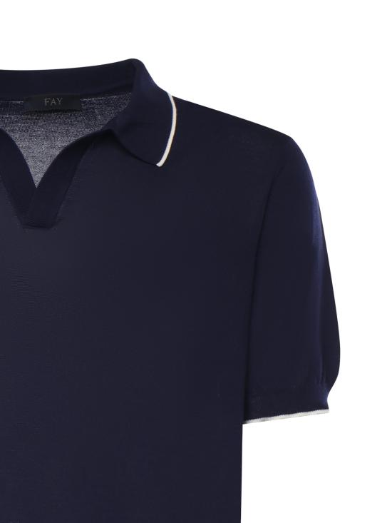 26SS 페이 폴로 티셔츠 NMMC1521740VHY 0535 Blue - FAY