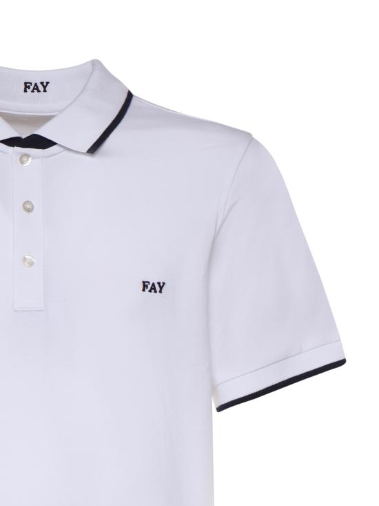 26SS 페이 폴로 티셔츠 NPMB252140STDW B001 White - FAY