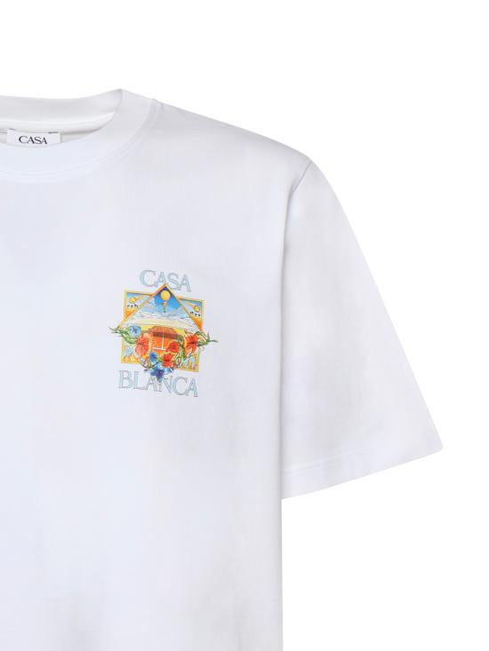 26SS 카사블랑카 반팔 티셔츠 MSS26JTS001 13 White - CASABLANCA