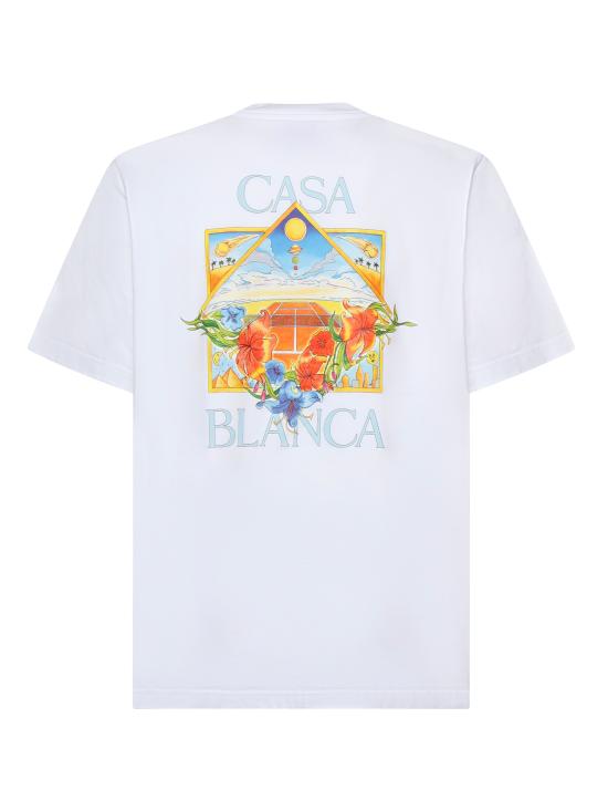 26SS 카사블랑카 반팔 티셔츠 MSS26JTS001 13 White - CASABLANCA