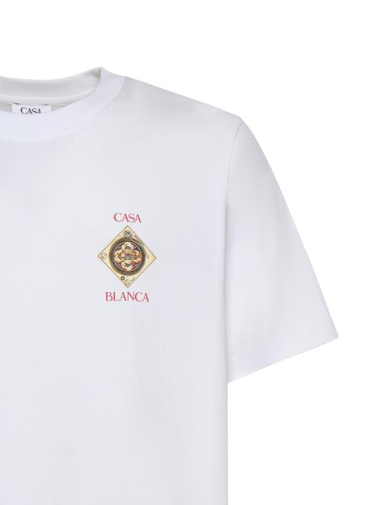 26SS 카사블랑카 반팔 티셔츠 MSS26JTS001 02 White - CASABLANCA