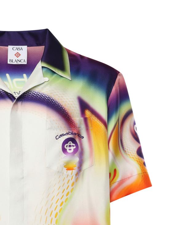 26SS 카사블랑카 반팔 셔츠 MSS26SH003 01 Red - CASABLANCA