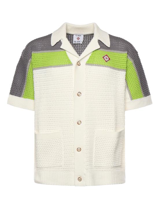 26SS 카사블랑카 반팔 셔츠 MSP26KW1207 01 White