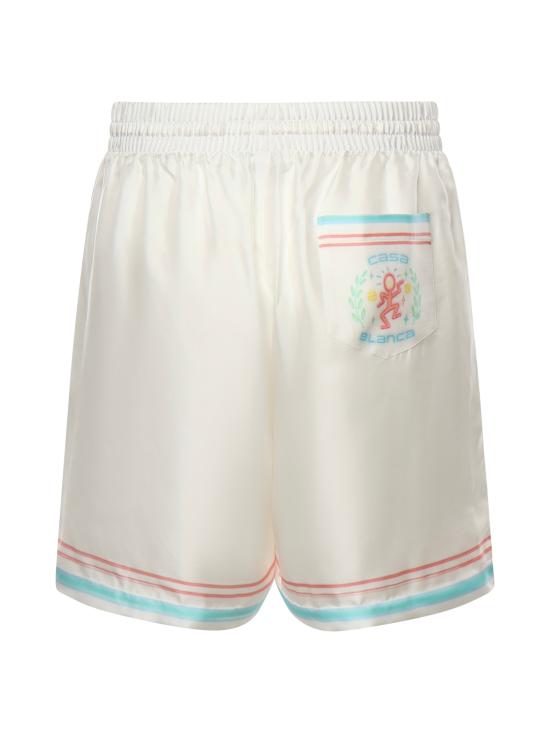 26SS 카사블랑카 숏팬츠 MSP26TR339 01 White - CASABLANCA