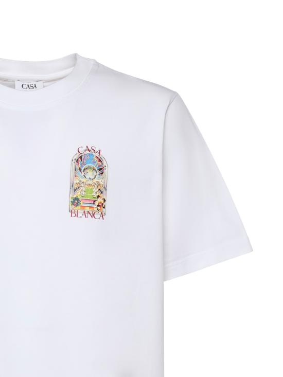 26SS 카사블랑카 반팔 티셔츠 MSS26JTS001 15 White - CASABLANCA