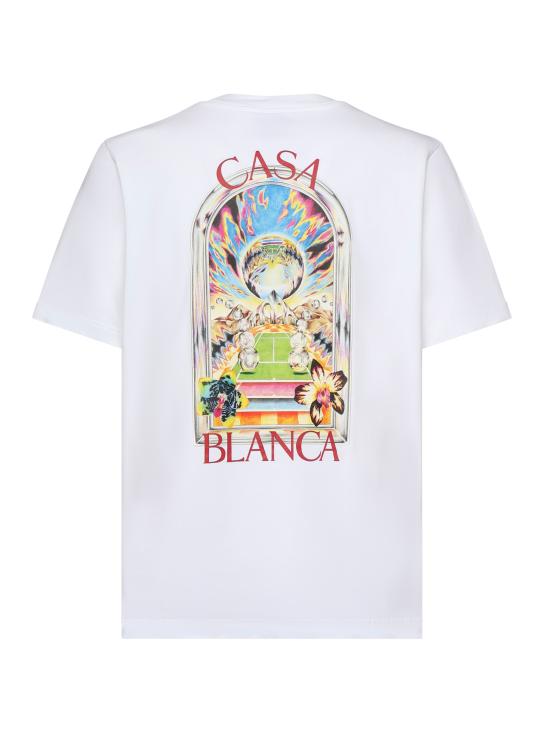 26SS 카사블랑카 반팔 티셔츠 MSS26JTS001 15 White - CASABLANCA
