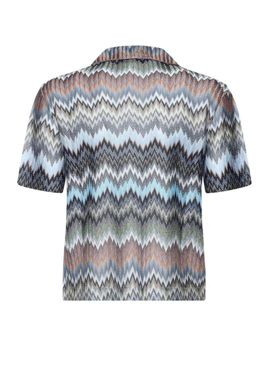 26SS 미소니 셔츠 DS26SJ03 BR014TS91RM MULTICOLOR BLUE TONE - MISSONI