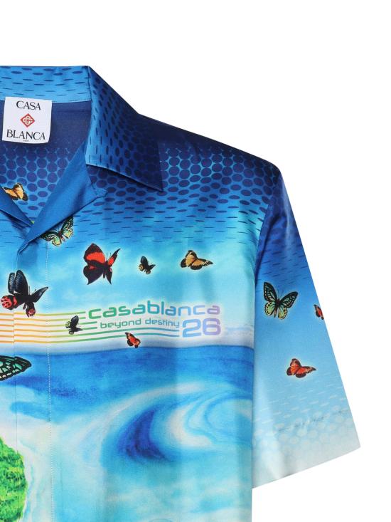 26SS 카사블랑카 반팔 셔츠 MSP26SH003 02 Red - CASABLANCA