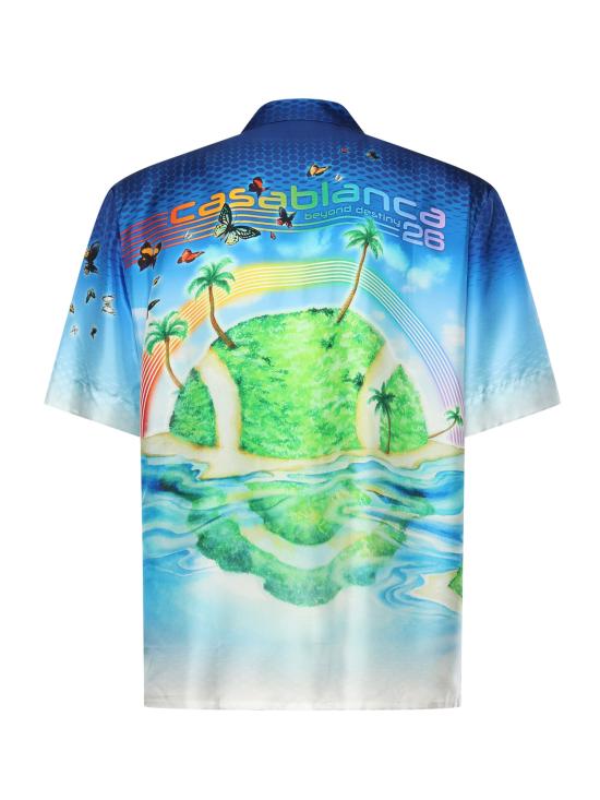 26SS 카사블랑카 반팔 셔츠 MSP26SH003 02 Red - CASABLANCA