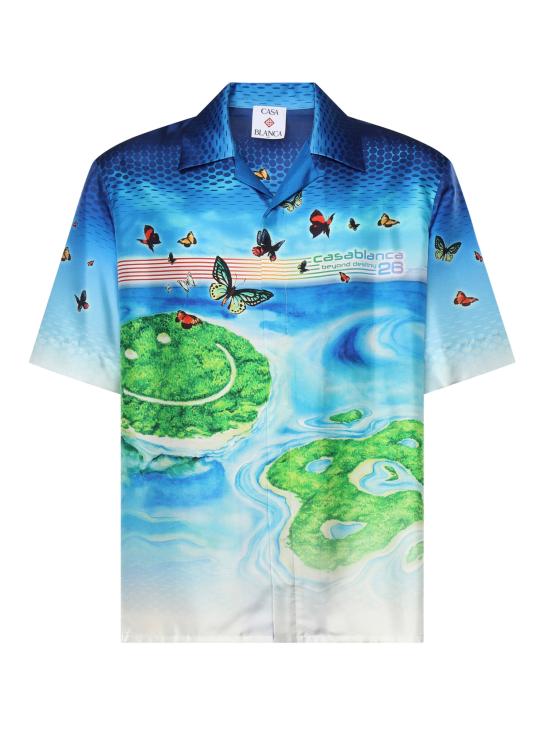 26SS 카사블랑카 반팔 셔츠 MSP26SH003 02 Red