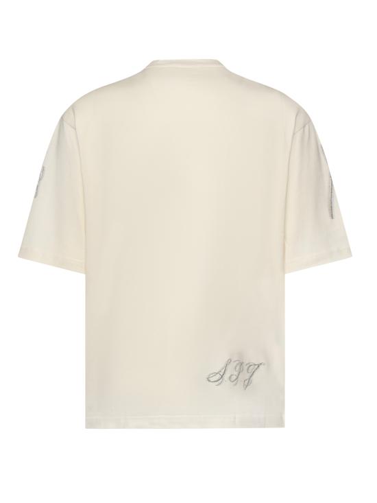 26SS 자크뮈스 반팔 티셔츠 TSM00625AJ00266 1NW DONKEY JACQUARD WHITE - JACQUEMUS