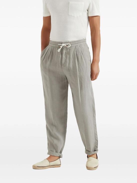 26SS 브루넬로 쿠치넬리 스트레이트 팬츠 M243DE1710 C6018 - BRUNELLO CUCINELLI