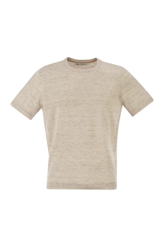 26SS 브루넬로 쿠치넬리 반팔 티셔츠 M2L00340 C2438 BEIGE O TAN