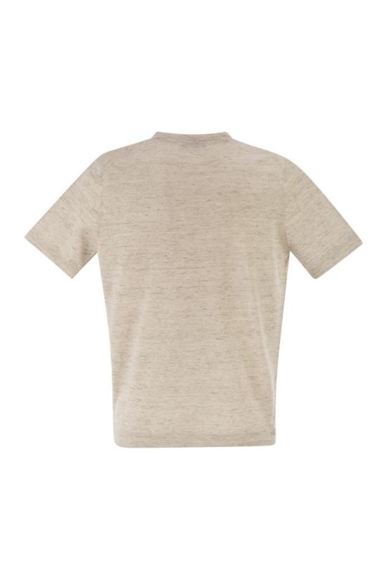 26SS 브루넬로 쿠치넬리 반팔 티셔츠 M2L00340 C2438 BEIGE O TAN - BRUNELLO CUCINELLI