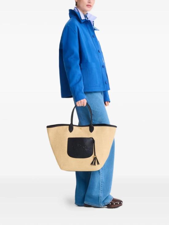 26SS 롱샴 르 플리아쥬 컬렉션 L 바스킷백 10308HGK001 Beige - LONGCHAMP