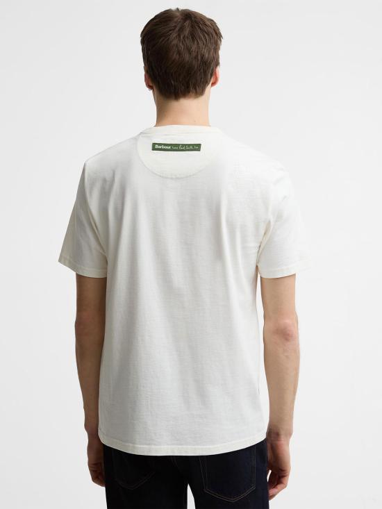 26SS 바버 반팔 티셔츠 MTS1612 WH32 WHITE - BARBOUR