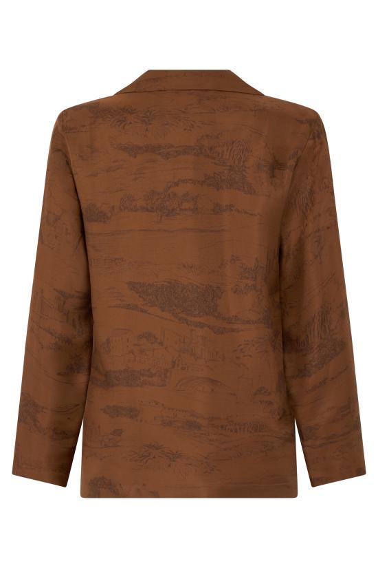 26SS 막스마라 스튜디오 셔츠 MSTABITURO2616191031600004 brown - MAX MARA STUDIO