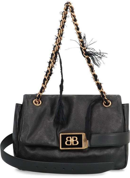 25SS 발렌시아가 숄더백 8117812ABIV1060 black - BALENCIAGA