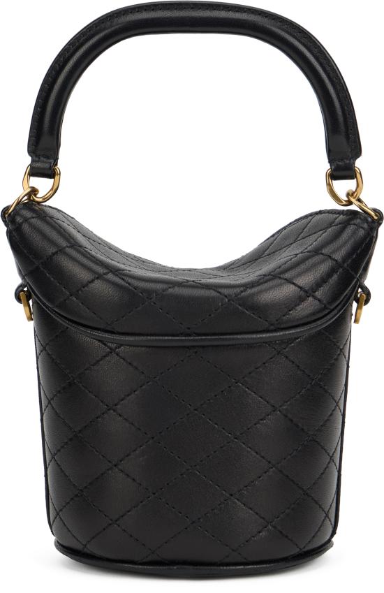 25FW 생로랑 가비 미니 버킷 램스킨 8433621EL071000 black - SAINT LAURENT