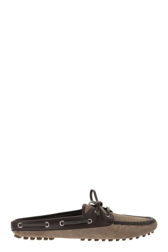 26SS 브루넬로 쿠치넬리 로퍼 MZSFG3202 C8849 BROWN