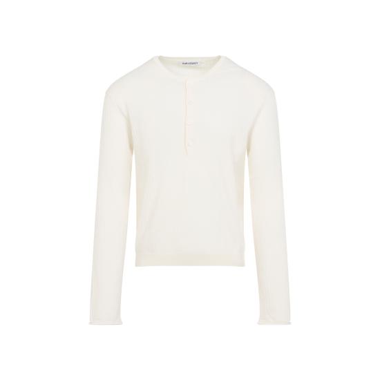 26SS 아워레가시 파인 헨리 코튼 티셔츠 M2263FI IVORY