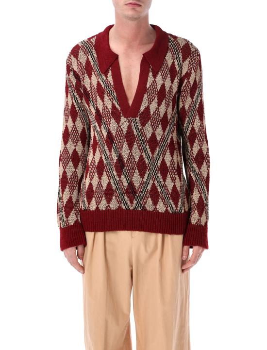 26SS 드리스 반 노튼 스웨터 0212473722 359 BURGUNDY