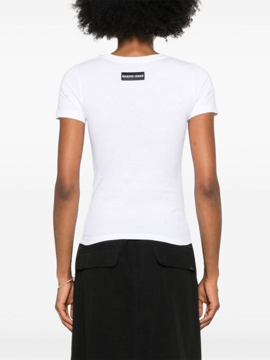 26SS 마린세르 반팔 티셔츠 WTT012ACJER0008 WH10 WHITE - MARINE SERRE