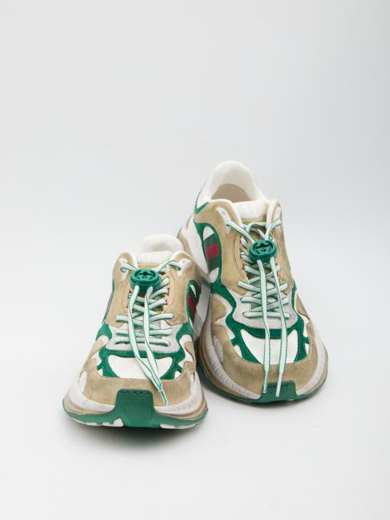 26SS 구찌 스니커즈 853709AAGGM 9251 BEIGE GREEN - GUCCI