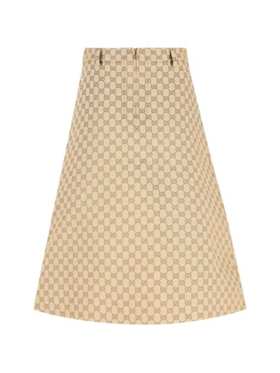 26SS 구찌 미디 스커트 864256ZAUSC 2061 BEIGE - GUCCI