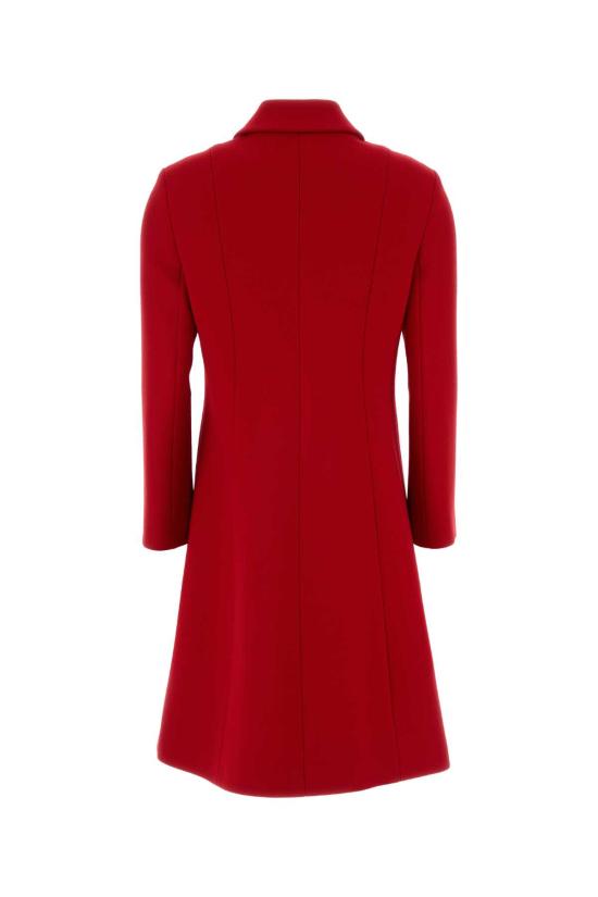 26SS 구찌 더블 G 버튼 울 나떼 코트 860471ZHW10 6544 RED - GUCCI