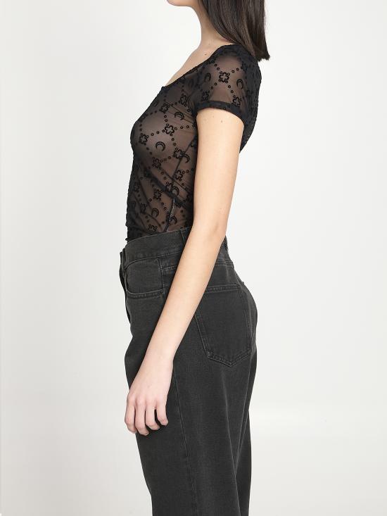 26SS 마린세르 반팔 티셔츠 WTO389ACJER0005 BK99 BLACK - MARINE SERRE