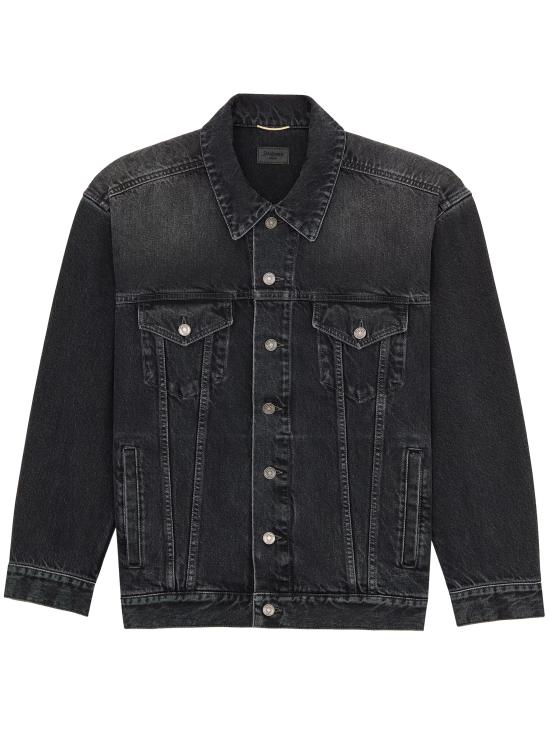 26SS 생로랑 데님 자켓 850145Y27YA 1226 BLACK