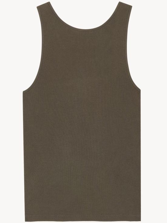 26SS 생로랑 반팔 티셔츠 842992Y37EC 1365 GREEN - SAINT LAURENT