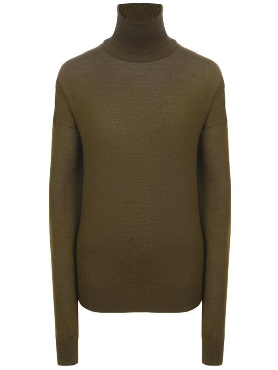 25FW 생로랑 울 터틀넥 스웨터 850331Y76GM 2370 KAKI