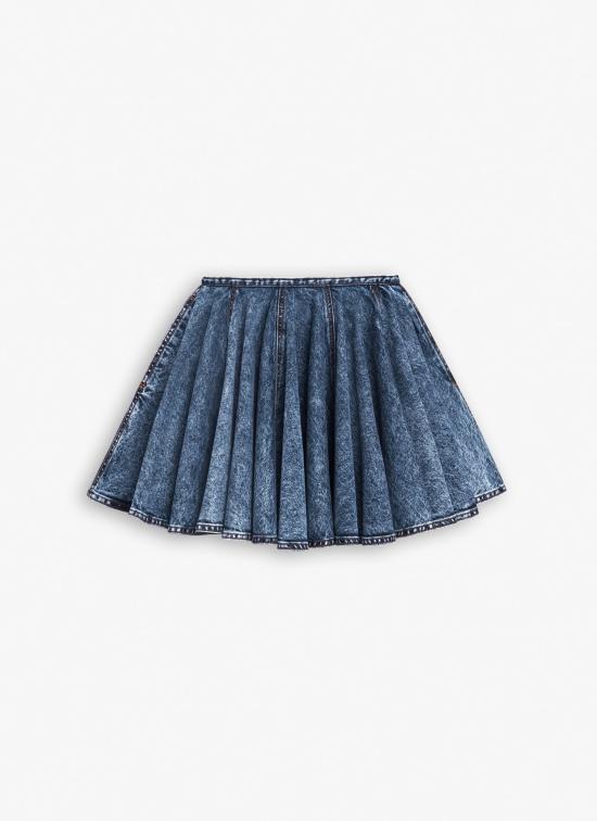 25SS 알라이아 숏 스커트 AA9J2322T535A 524 BLEU NEIGE