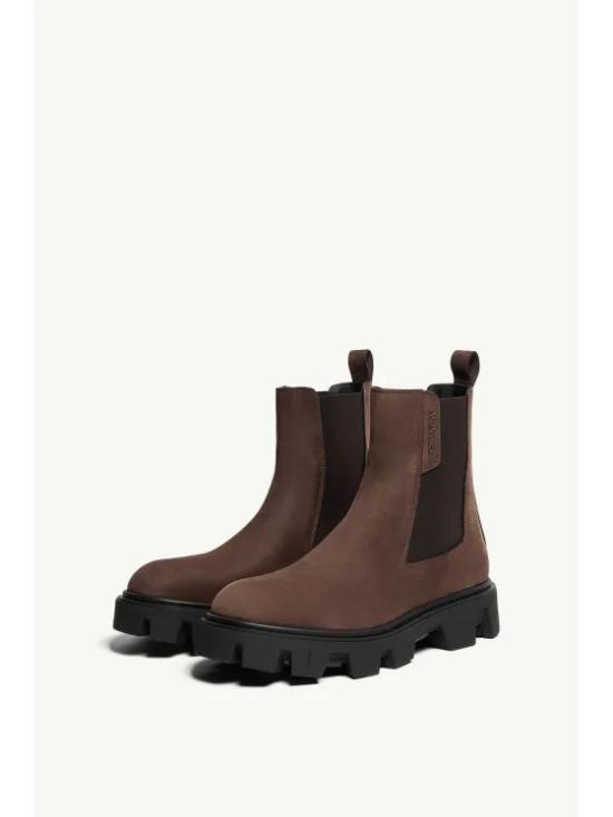 25FW 몽클레어 피크 시티 누벅 첼시 부츠 K209A4F00060M7373 243 MOCCA - MONCLER