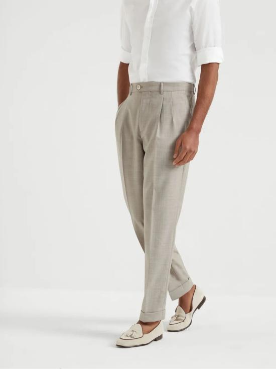 26SS 브루넬로 쿠치넬리 스트레이트 팬츠 MB407E1950 C024 - BRUNELLO CUCINELLI