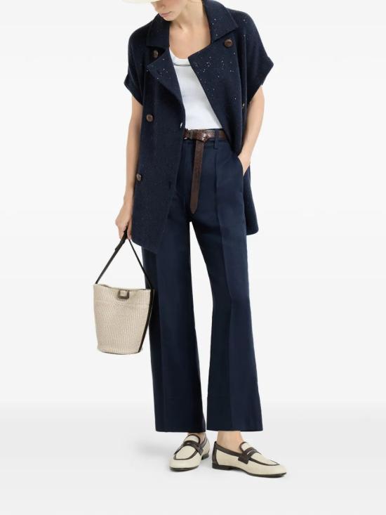 26SS 브루넬로 쿠치넬리 스트레이트 팬츠 MH126P9184 C4224 - BRUNELLO CUCINELLI