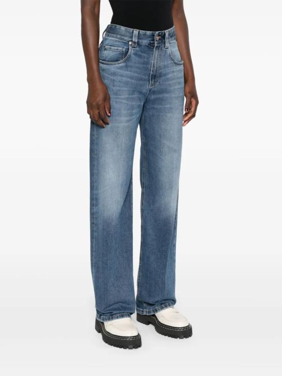 25FW 브루넬로 쿠치넬리 스트레이트 팬츠 MP114P5941 C8986 - BRUNELLO CUCINELLI