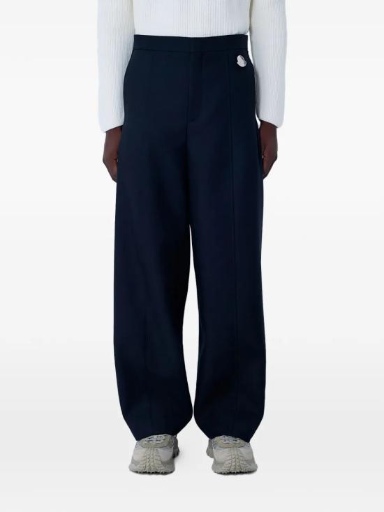 25FW 몽클레어 스트레이트 팬츠 K24052A00003M6548 742 NAVY