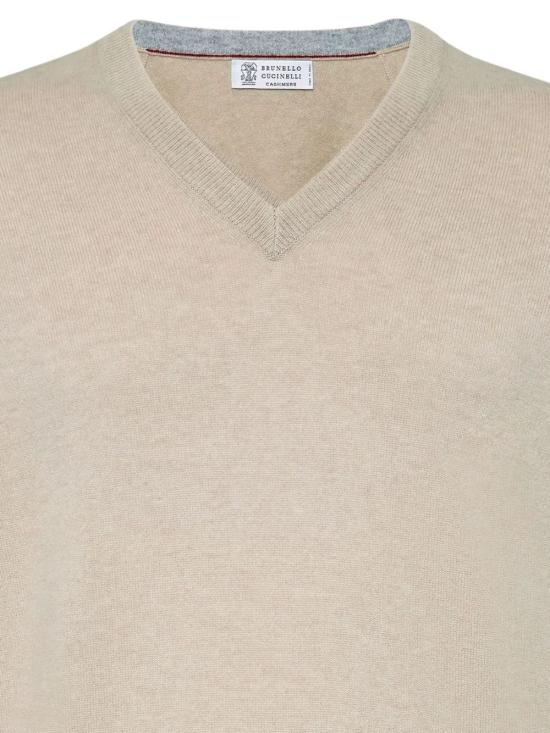 25FW 브루넬로 쿠치넬리 V넥 스웨터 M2200162 CS396 - BRUNELLO CUCINELLI