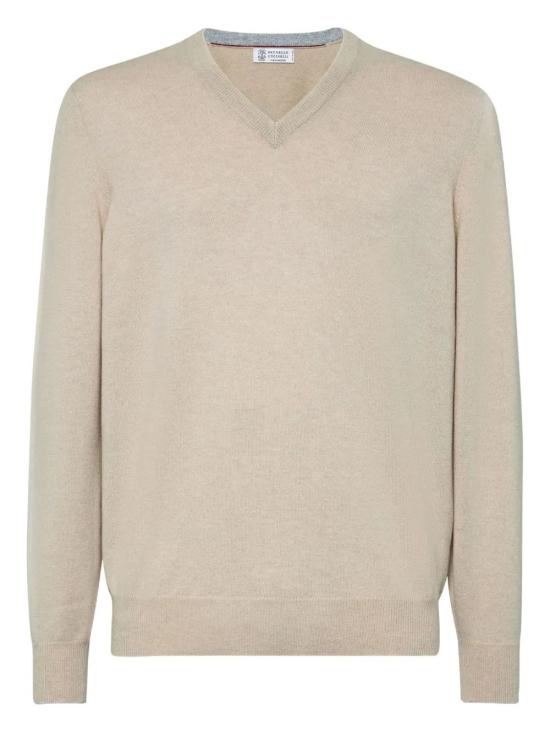 25FW 브루넬로 쿠치넬리 V넥 스웨터 M2200162 CS396
