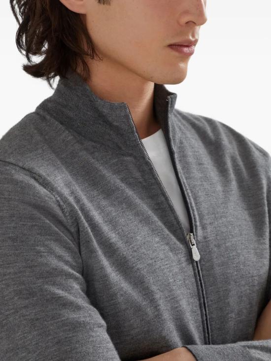 25FW 브루넬로 쿠치넬리 캐시미어와 실크 가디건 M2300106 CG217 - BRUNELLO CUCINELLI