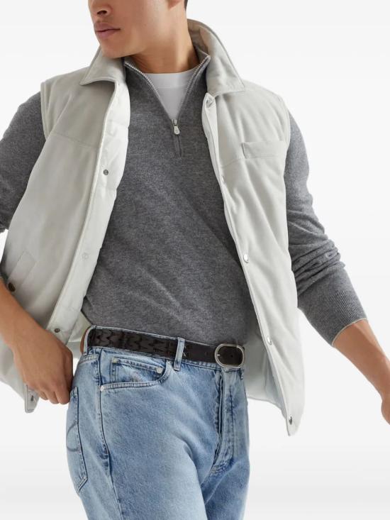 25FW 브루넬로 쿠치넬리 캐시미어 집업 니트 M2200124 CG217 - BRUNELLO CUCINELLI