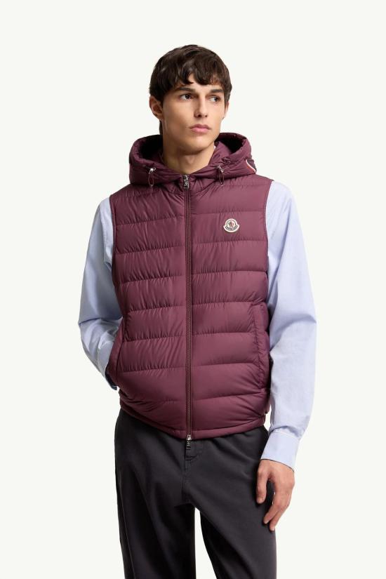 26SS 몽클레어 베스트 L10911A00019597X2 464 DARK RED - MONCLER