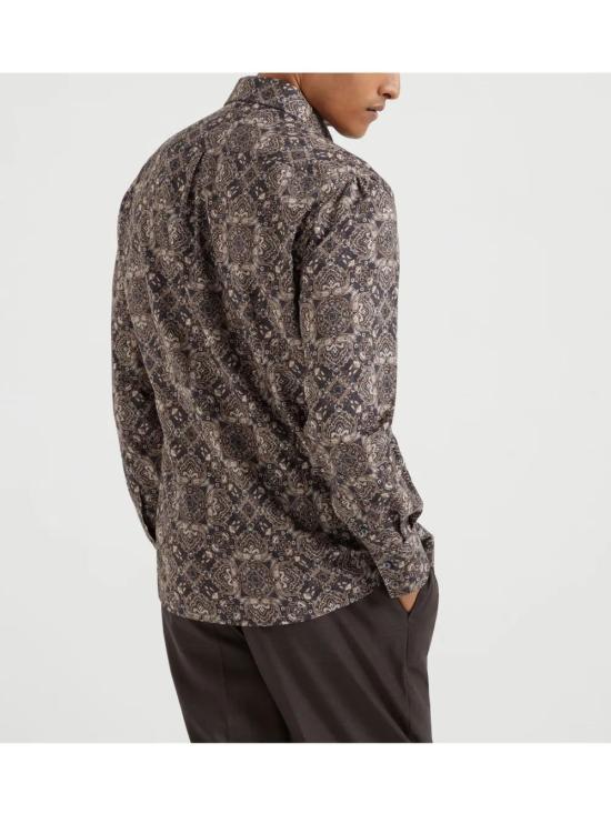 26SS 브루넬로 쿠치넬리 긴팔 셔츠 MM6911716 C010 - BRUNELLO CUCINELLI